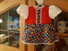 Wunderschönes vollkommen unbespieltes Puppenkleid, 50-er/60-er Jahre