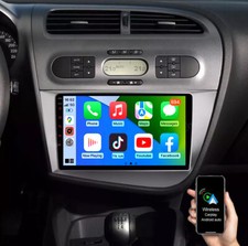 4+64G Android 14 Für Seat Leon MK2 1P1 2005-2012 Autoradio GPS NAVI WIFI BT SWC