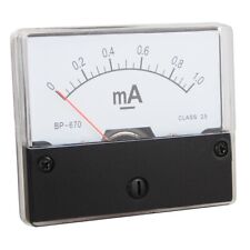 Messinstrument 0 - 1 mA DC zum Einbau, Analog Amperemeter mit Shunt