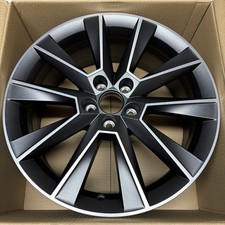 Original Skoda Fabia Rapid SAVIO 17 Zoll Alufelge Felge matt Schwarz 5JJ601025B