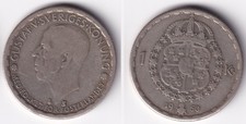 Schweden 1 Krone 1950 Silber