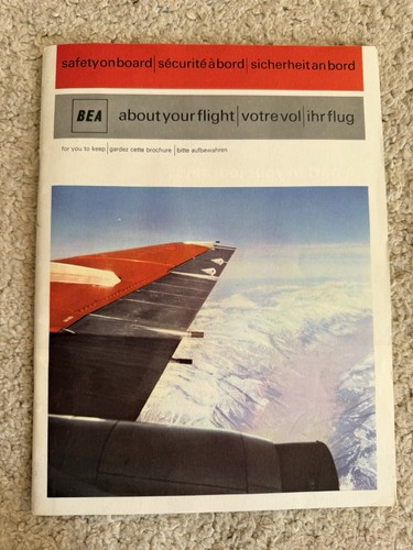 Bea trident safety card book - trident,
