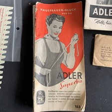 Alte Adler Superba 153 Verschiedene Ersatzteile Zubehör BDA Handmaß Schneiderei