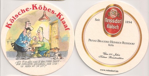 Reissdorf kölsch bierdeckel - reissdorf,