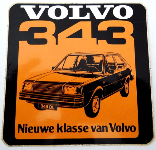 Werbe aufkleber volvo - volvo, 343