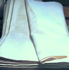 Antike weiße Leinen-Damast- Meterware mit Muster 15 m x 116 cm