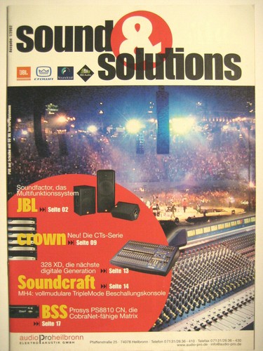 Sound solutions 2002 - solutions, &