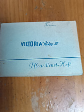 Victoria Vicky 3 Pflege Heft  III Innen UNBESSCHRIFTET Motorrad Mofa Moped KE