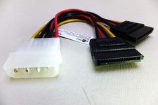 PC-Stromkabel/Stromadapter, 5.25-Stecker zu 2xSATA