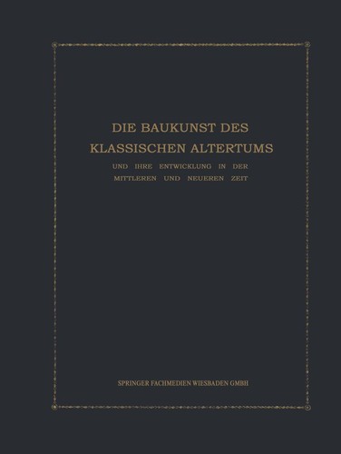 Die baukunst des klassischen - baukunst,