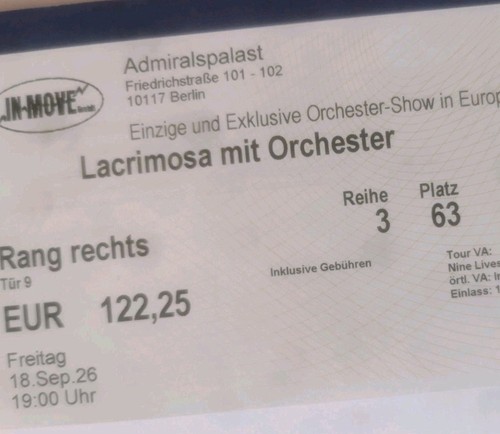 Letzte chance 1x - 1x, ticket