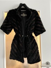 Exklusive Damen Pelzjacke JIN DIAO FUR Gr S Schwarz Braun Top Zustand