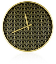 Technoline Wanduhr 30 cm Gold analoge Quarzwanduhr Quarzuhr Retro-Design Style 