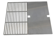 EDELSTAHL GRILLROST + PLATTE