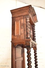 Prächtige antike Gründerzeit Standuhr Pendeluhr Säulen Emailliertes Uhrenschild