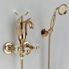 Gold Badewannenarmatur