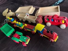 Konvolut vintage Holzspielzeug