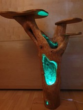 Regal aus einem Apfelbaumstamm