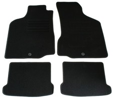 Fußmatten Set für VW Polo 6N 1994-1999 Autoteppiche mit 100% Passform Schwarz