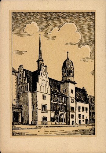 Künstler barthold oskar - künstler, ak