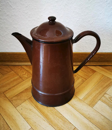 Sehr alte braune emaille - braune,