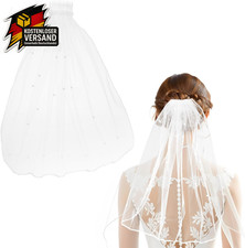 Brautschleier Perlen Kurz