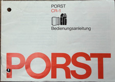 Bedienungsanleitung PORST CR-1