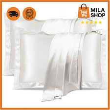 2x Seiden Kissenbezug 40x80