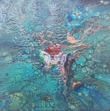 ORIGINAL Acrylbild Fluid