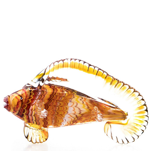 Glasfigur fisch skulptur glas - glasfigur,