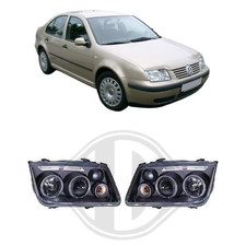Design Scheinwerfer für VW Bora 1J 1998-2005 Tuning H1/H1/H3 ANGEL EYES