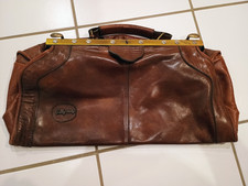 Cedy Italy  Arzttasche Handtasche Doktortasche Ärztetasche Leder Vintage Italien