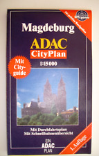 Magdeburg Cityplan mit Cityguide, mit Durchfahrtsplan& Schnellbahnübersicht-ADAC