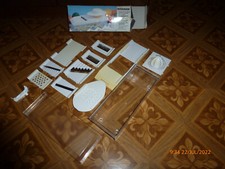 Fackelmann Gemüsehobel mit vielen Einsätzen + Zitronenpresse Farbe weiss 