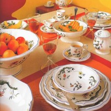 Gien Fayencerie Oiseaux Paradis Keramik Geschirr