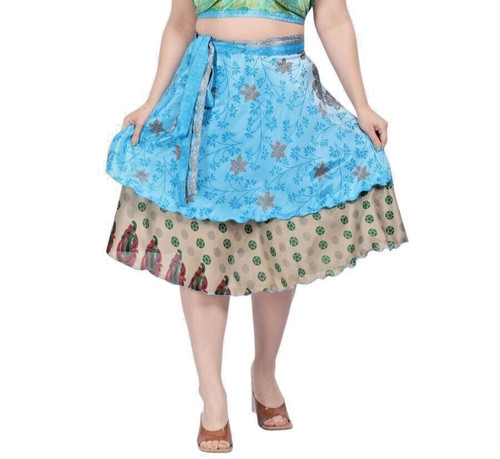 Damen wickelrock wende - damen, sari
