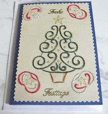 Grußkarte - Fadengrafik