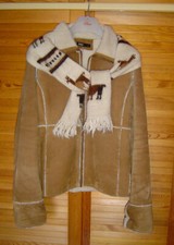 Jacke echtes Wildleder, original SPORTSGIRL Gr. L, gekauft in Australien