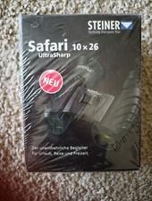 Neu Fernglas Steiner Safari UltraSharp 10x26 wandern Reise Feldstecher