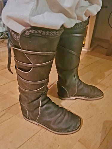 Mittelalterstiefel leder - mittelalterstiefel,,
