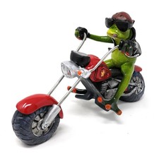 Dekofigur frosch auf rotem - dekofigur,