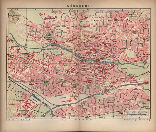 Landkarte city map - , 1905
