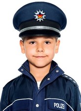 Polizeihut für Kinder blau -