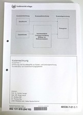 ?Kostenrechnung Kurseinheit 1 FernUni Hagen 2010 – sehr guter Zustand ?