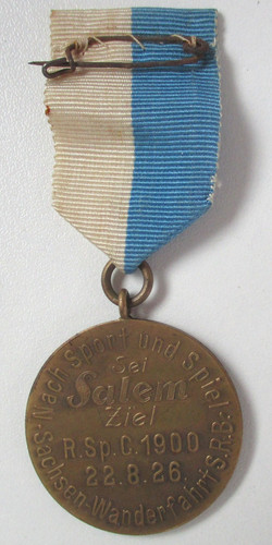 Medaille sachsen wanderfahrt - medaille, sachsen-wanderfahrt