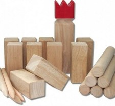 Kubb XXL aus Birkenholz Roter