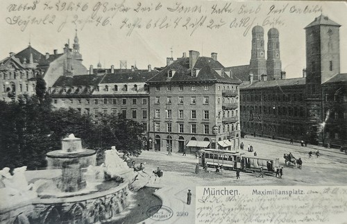München maximilianplatz - ak,