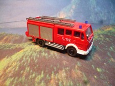 Wiking H0: MB. Feuerwehr Tanklöschfahrzeug, unbespielt, aus Vitrine, s. Bilder
