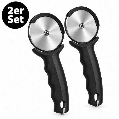 Pizzaschneider edelstahl 2er - pizzaschneider,