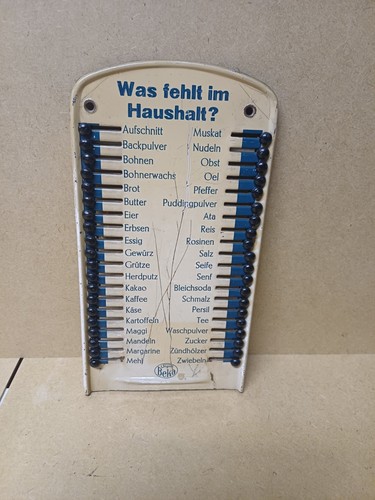 Alte blechtafel was - alte, im